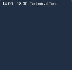 14.00 - 18.00 Technical Tour