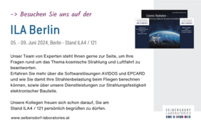 Besuchen Sie uns auf der ILA Berlin.