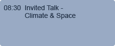 08.30 - Invited Talk - Climate & Space
