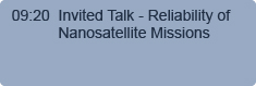 09.20 - Invited Talk - Reliability of Nanosatellite Missions