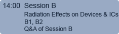 14:00 Session B - Radiation Effects on Devices & ICs