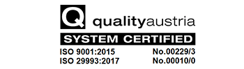 ISO 9001 and 29993 Certification